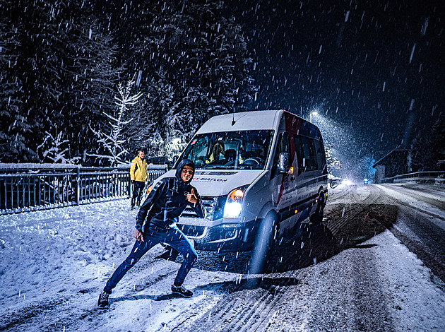 Biatlonové putování Evropou. Když ostřikovače nestříkají a řemen se přetrhne