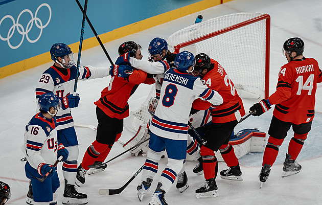 ONLINE: Kanada - USA 0:1. Boj o olympijské zlato, Hellebuyck odolává velkému tlaku
