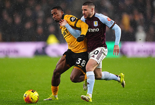 Druhá výhra v sezoně. Wolverhampton bez potrestaného Krejčího zaskočil Aston Villu